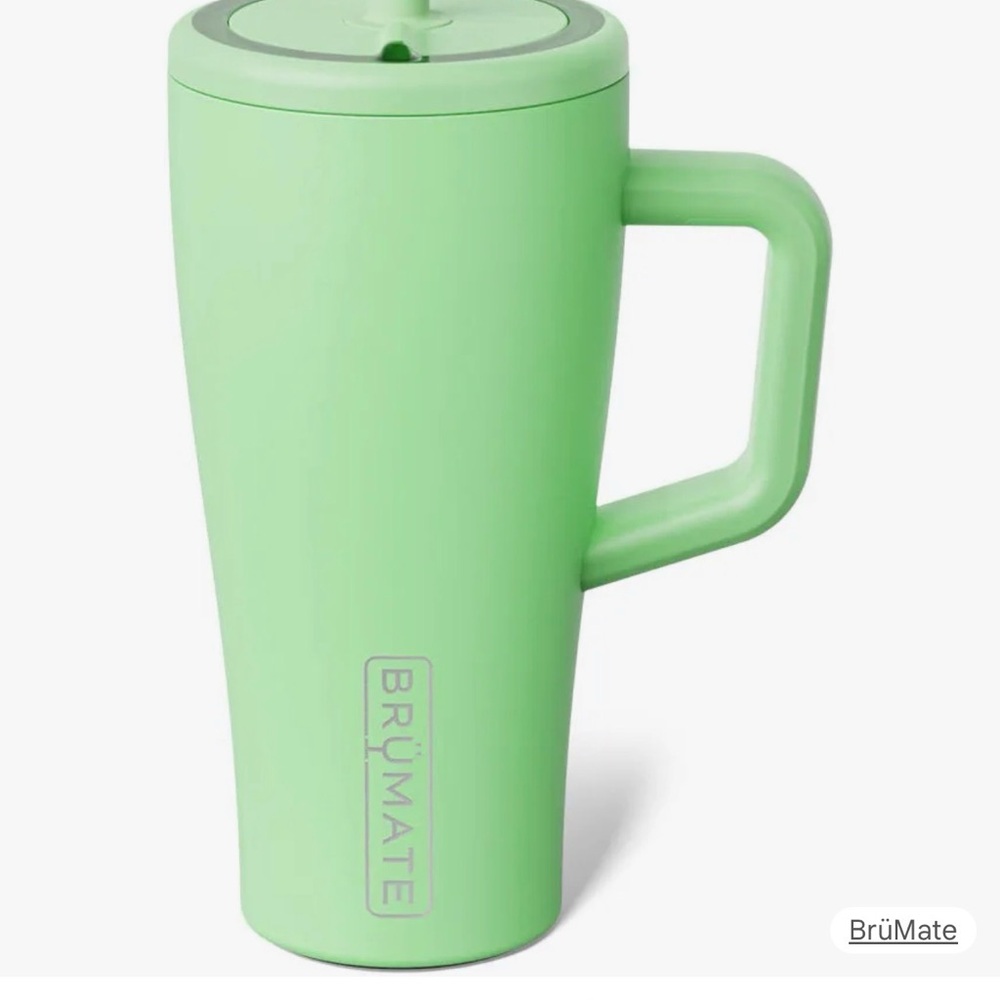 BrüMate Mint Green Insulated Travel Mug with Handle